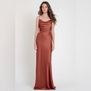 Jenny Yoo Sylvie Bridesmaid dress in rust